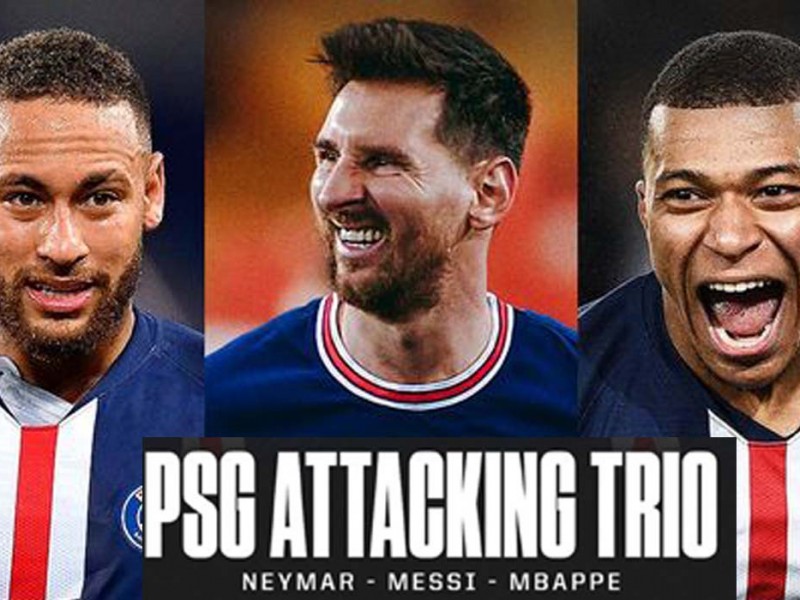 पीएसजीमा नयाँ अट्याकिङ लाइन, नेइमार, मेसी र एम्बाप्पेको जोडी